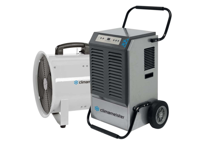 DRYPACK 2 | Bouwdroger + Ventilator Combi | Middelgrote Ruimtes - DRYPACK2