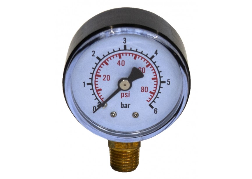 Manometer 0-6 bar | Radiaal | Ø40mm - 6014910