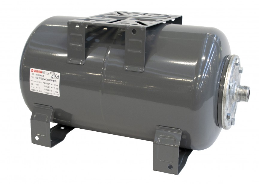 Drukketel Water 20L | Horizontaal | 1" Aansluiting - 6014805