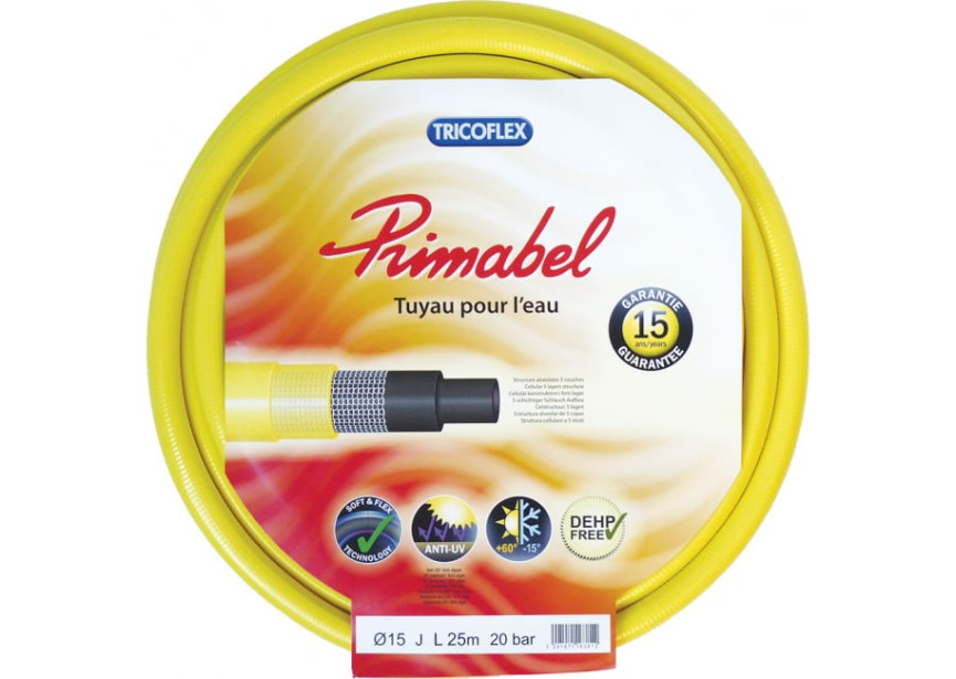 Primabel Waterslang 50M | PVC Tuinslang 1 inch | Anti-kink 5-laags - 618309025