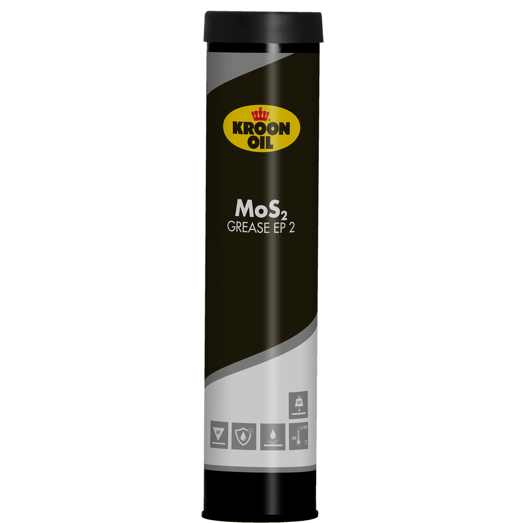 Kroon-Oil MoS2 Grease EP 2 | Smeervet met molybdeendisulfide | 12x400g - 37048