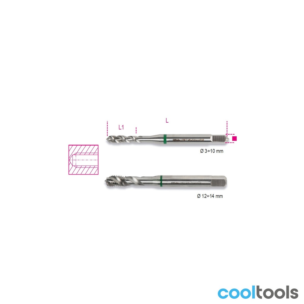 Beta 429FC Machinetappen voor blinde gaten HSS-CO 5%