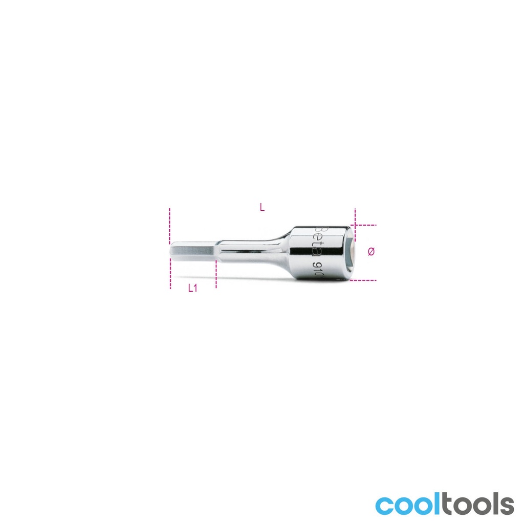Beta 910ME Schroevendraaierdoppen voor binnenzeskant schroeven | mm 4-12