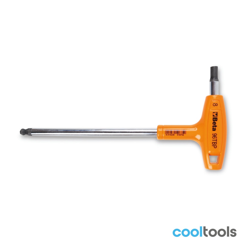 Beta 96TBP Zeskant stiftsleutels met kogelkop en kunststof handgreep | mm 3-8