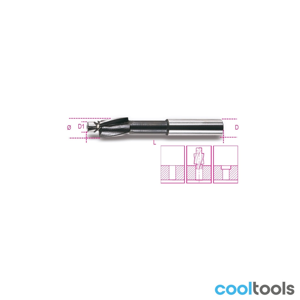 Beta 421 Verzinkboren met geleiderpin | M 3-10