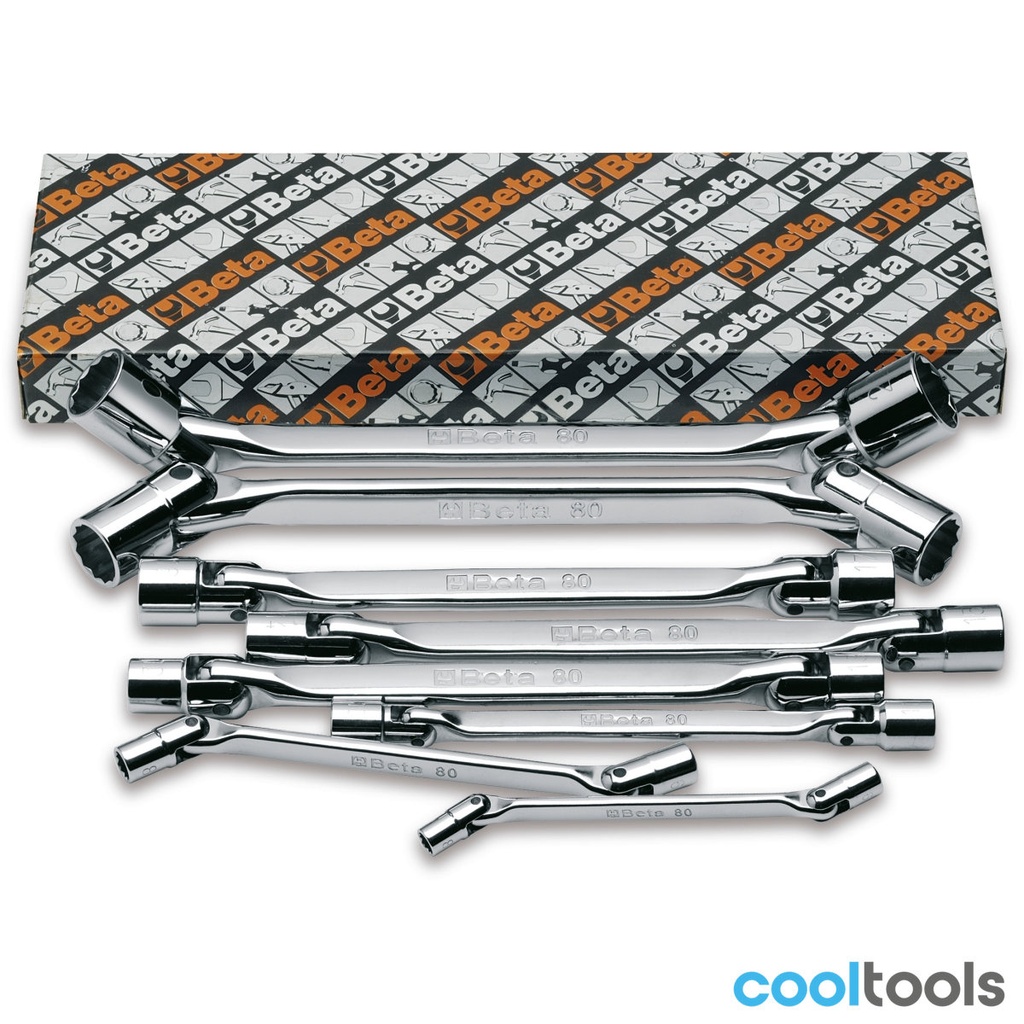 Beta 80/S | 8-delige set kniegewrichtsleutels (art.  - 000800051