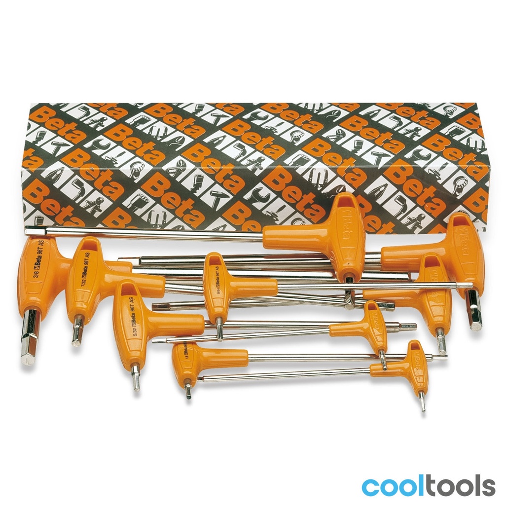 Beta 96TAS/S | 10-delige set haakse stiftsleutels met k - 000960683
