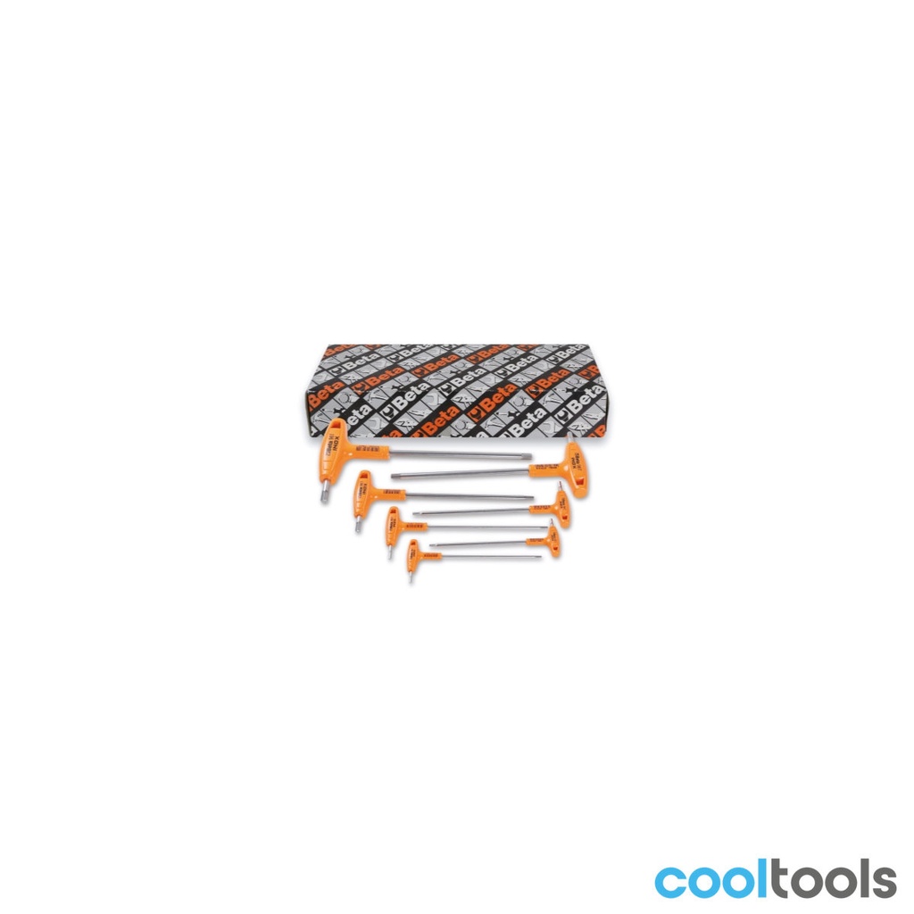 Beta 96TINOX-AS/S7 | 7-delig set van haakse zeskant stiftsleu - 000961877