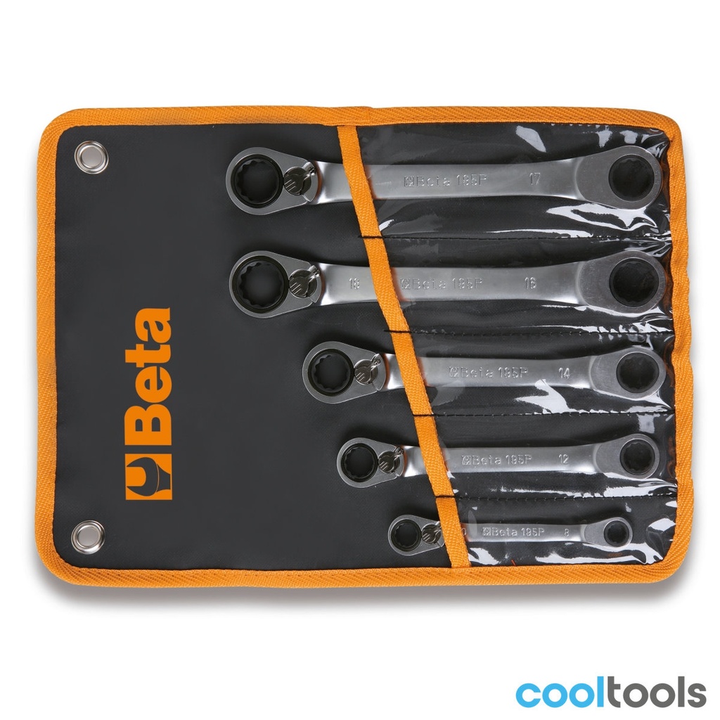 Beta 195P/B5 | 5-delige set ringratelsleutels twaalfkla - 001950266