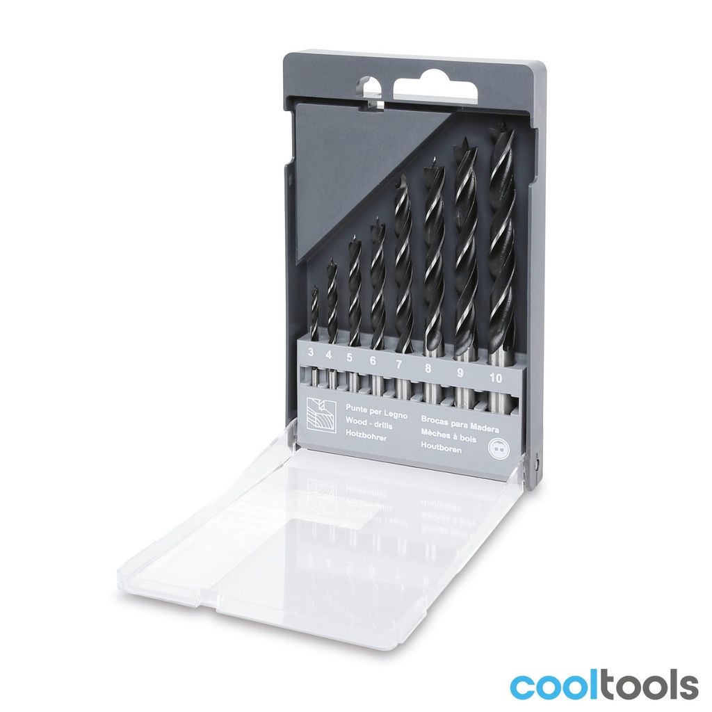 Beta 420D/SP8 | set van 8 spiraalboren met cilindrische  - 004200200