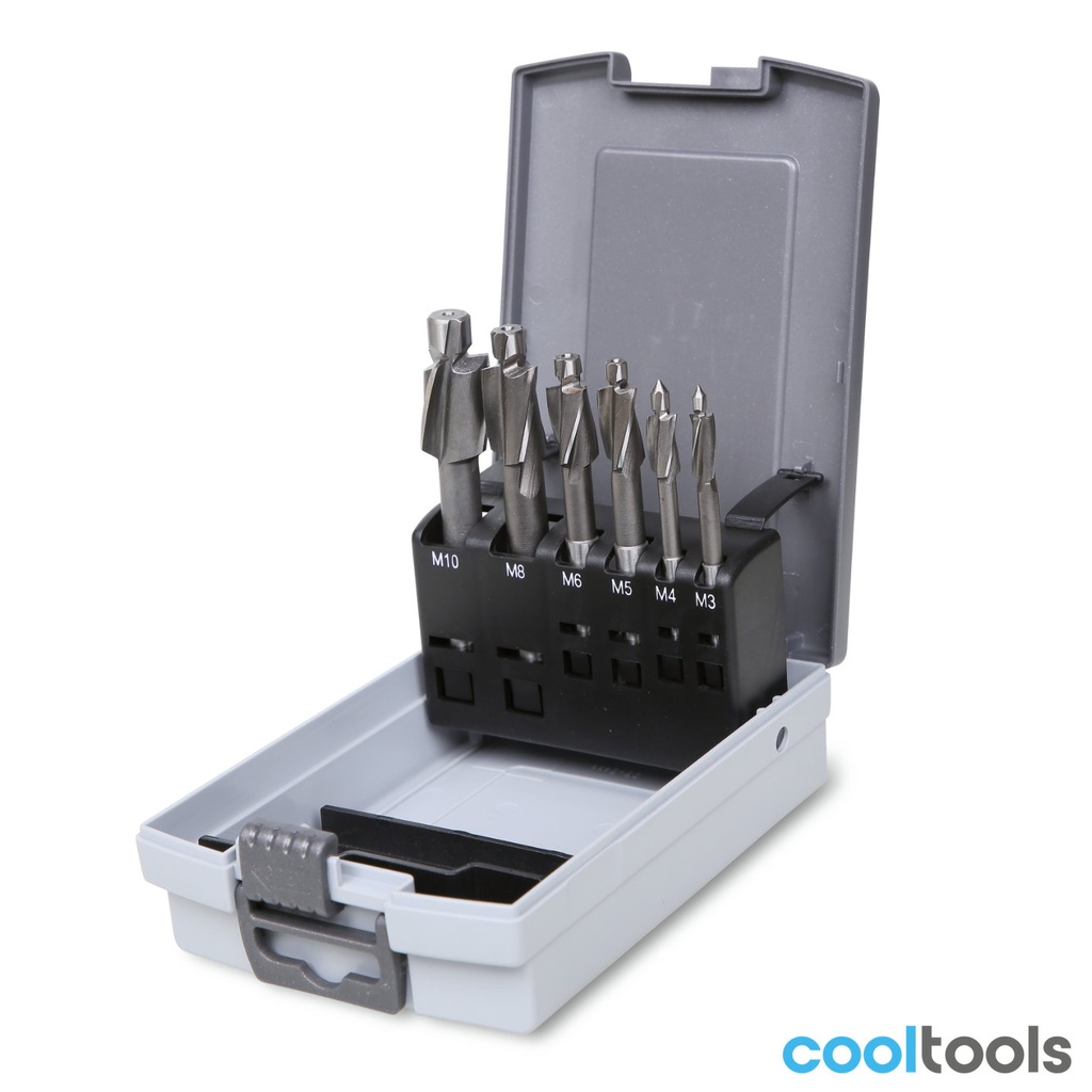 Beta 421/SP6 | 6-delig set van verzinkboren met geleide - 004210019