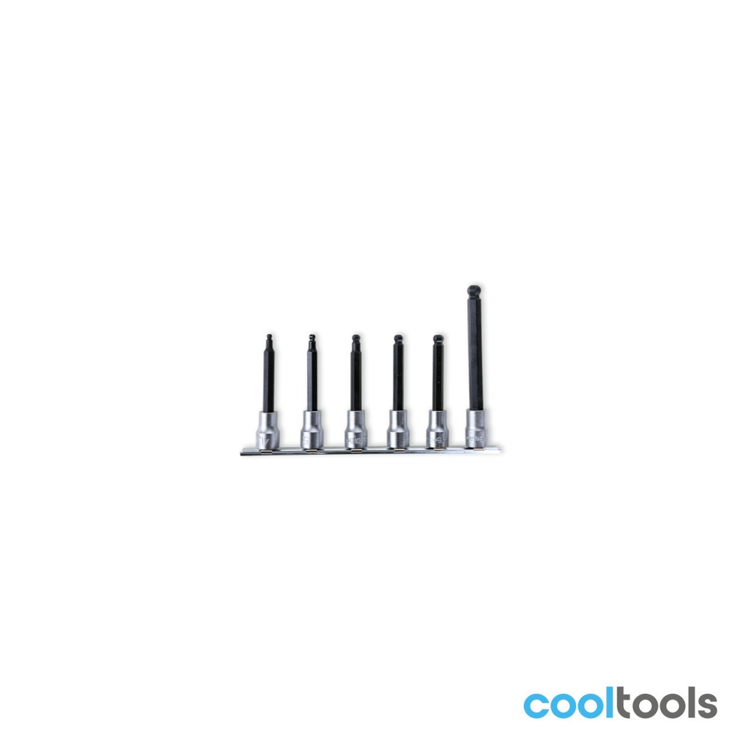 Beta 910BP/SB6L | 6-Delige set inbusdoppen met kogelkop - 009100596