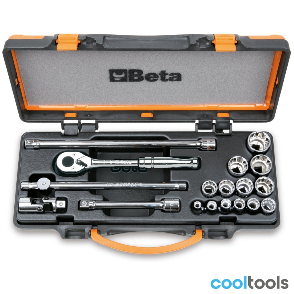 Beta 910AS/MBM-C18 | Doppendoos met 13 twaalfkant dopsleutels - 009100926