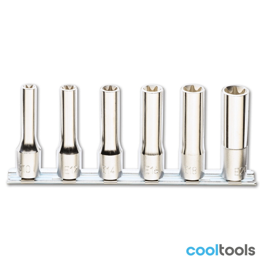 Beta 920FTX/LSB | 6-delige set dopsleutels voor Torx® schr - 009200409