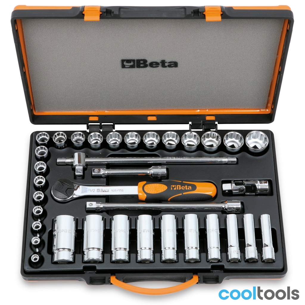 Beta 920B/C30Q | Doppendoos met 30 twaalfkant dopsleutels - 009200975