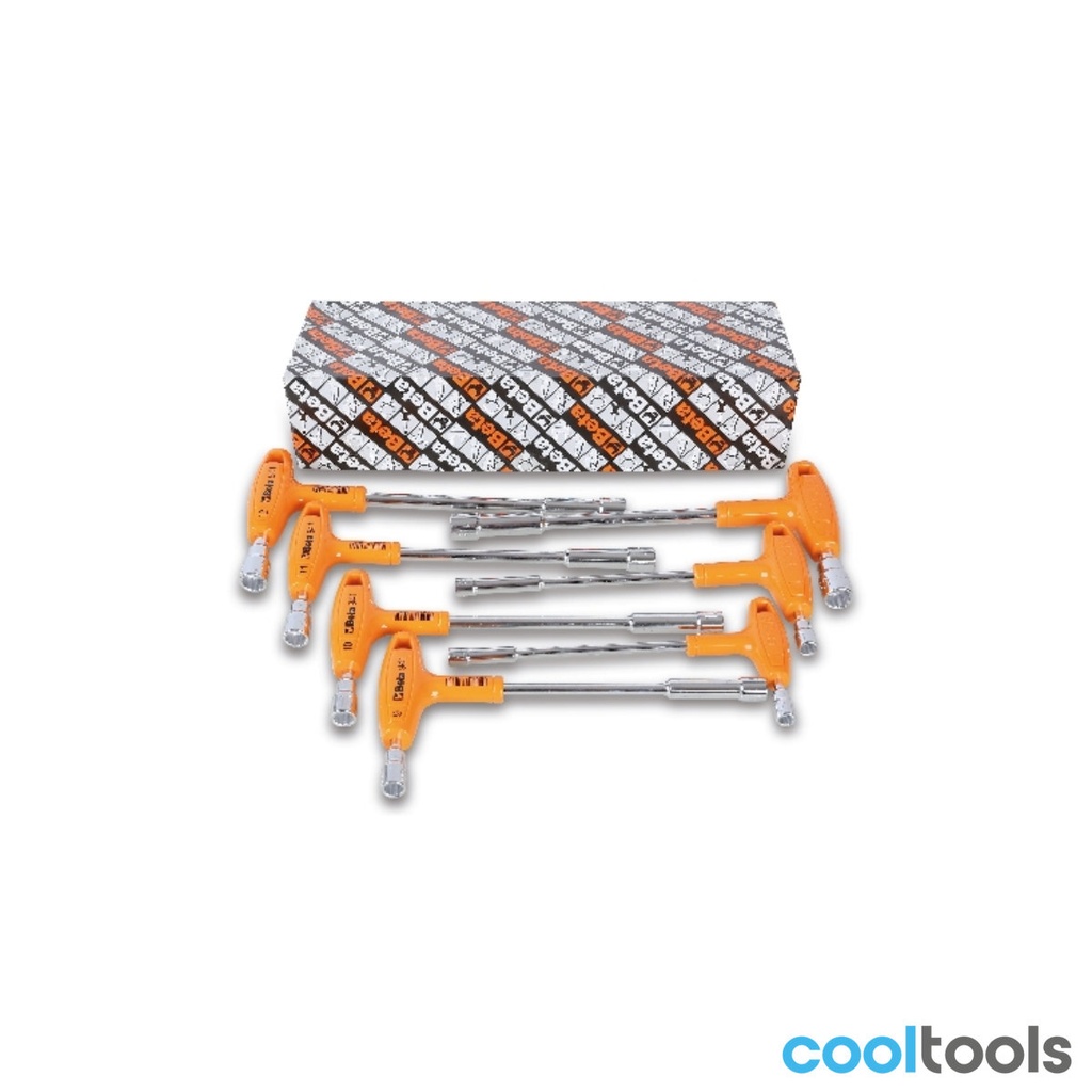Beta 941/S | Set van 7 zeskant-polygoon steeksleutels - 009410170