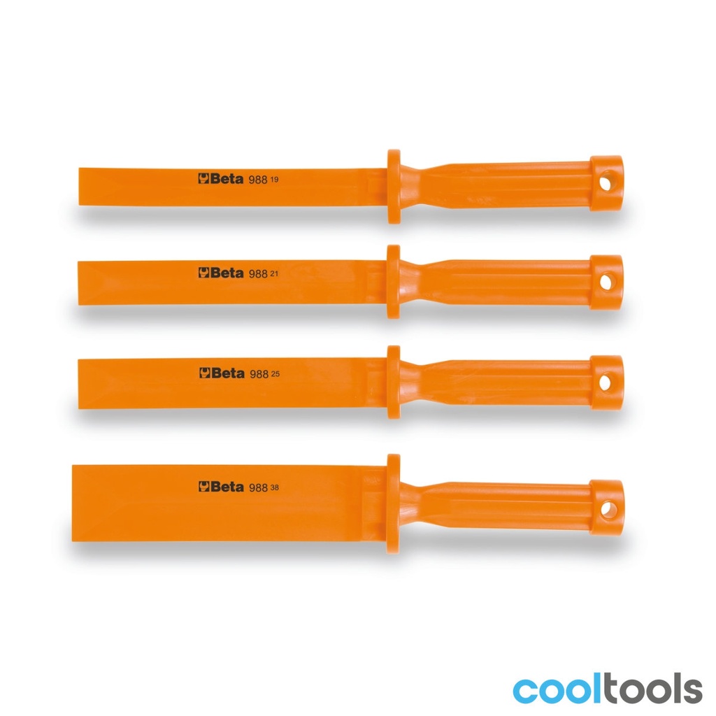 Beta 988/K4 | 4-delig set krasbestendige platte kunsts - 009880104