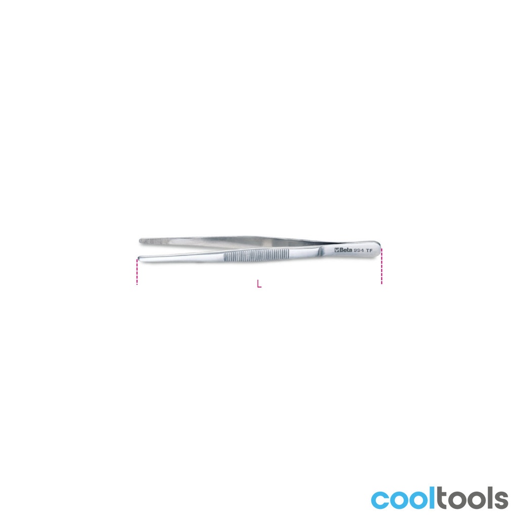 Beta 994TF | Pincet met rechte brede gegroefde bekken - 009940020