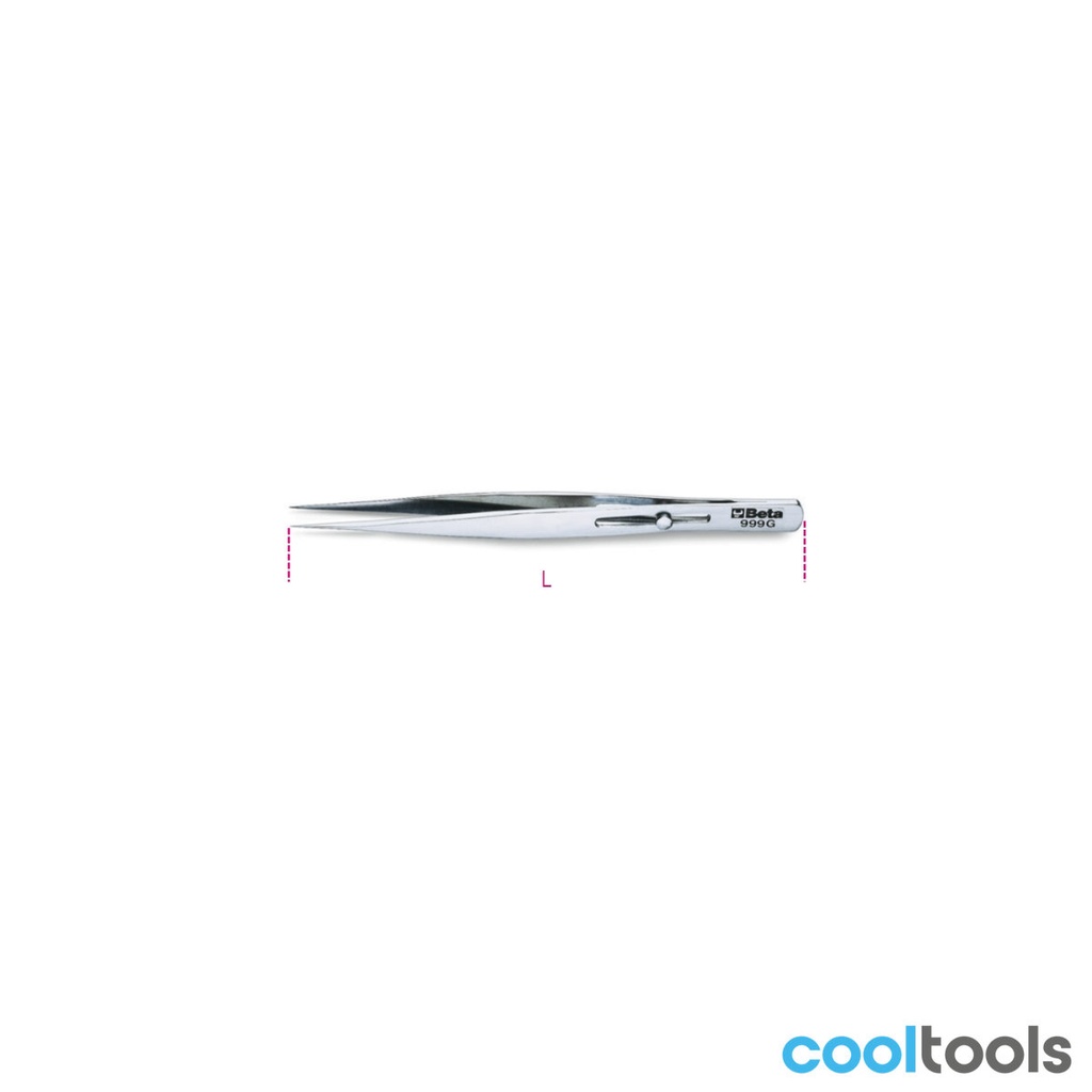 Beta 999G | Pincet met rechte spitse bekken - 009990027