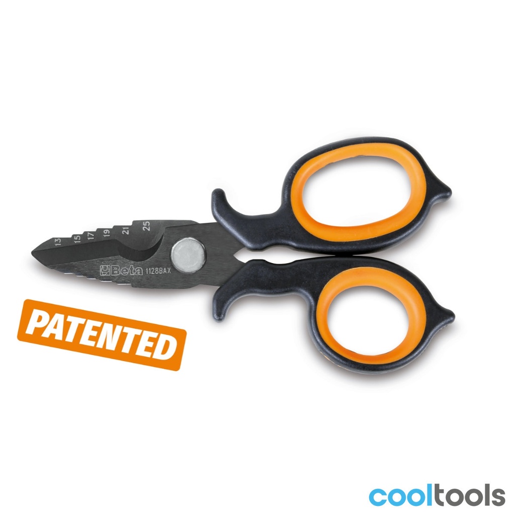 Beta 1128BAX | Dubbel snijdende electricien schaar - 011280088