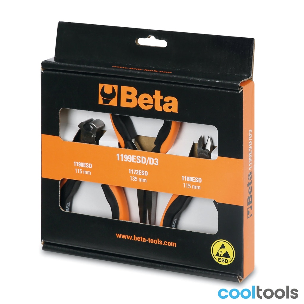 Beta 1199ESD/D3 | set van 1 platte tang met lange bek - 011990003