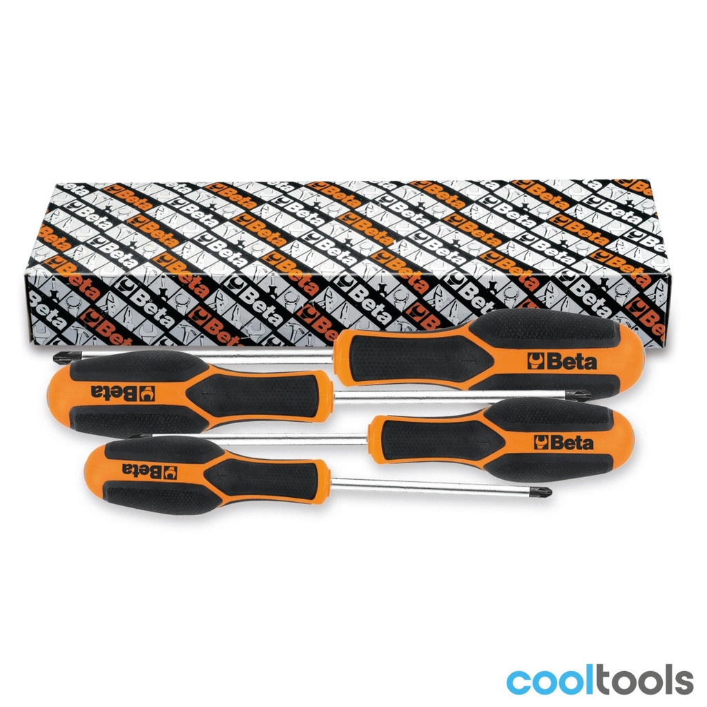 Beta 1229PZ/S4 | Set van 4 schroevendraaiers voor kruisko - 012290204