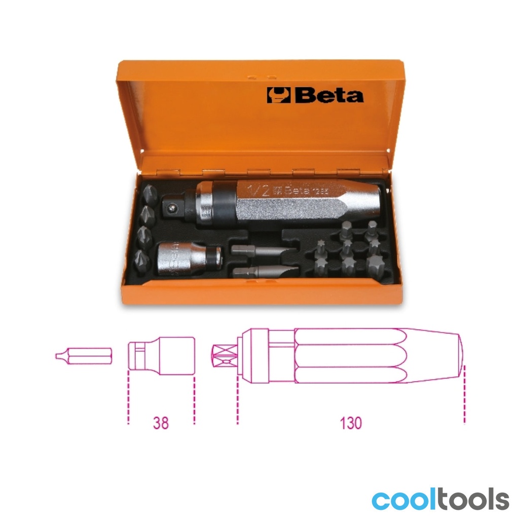 Beta 1295/C14 | Slagschroevendraaier met 14 bit en houde - 012950108