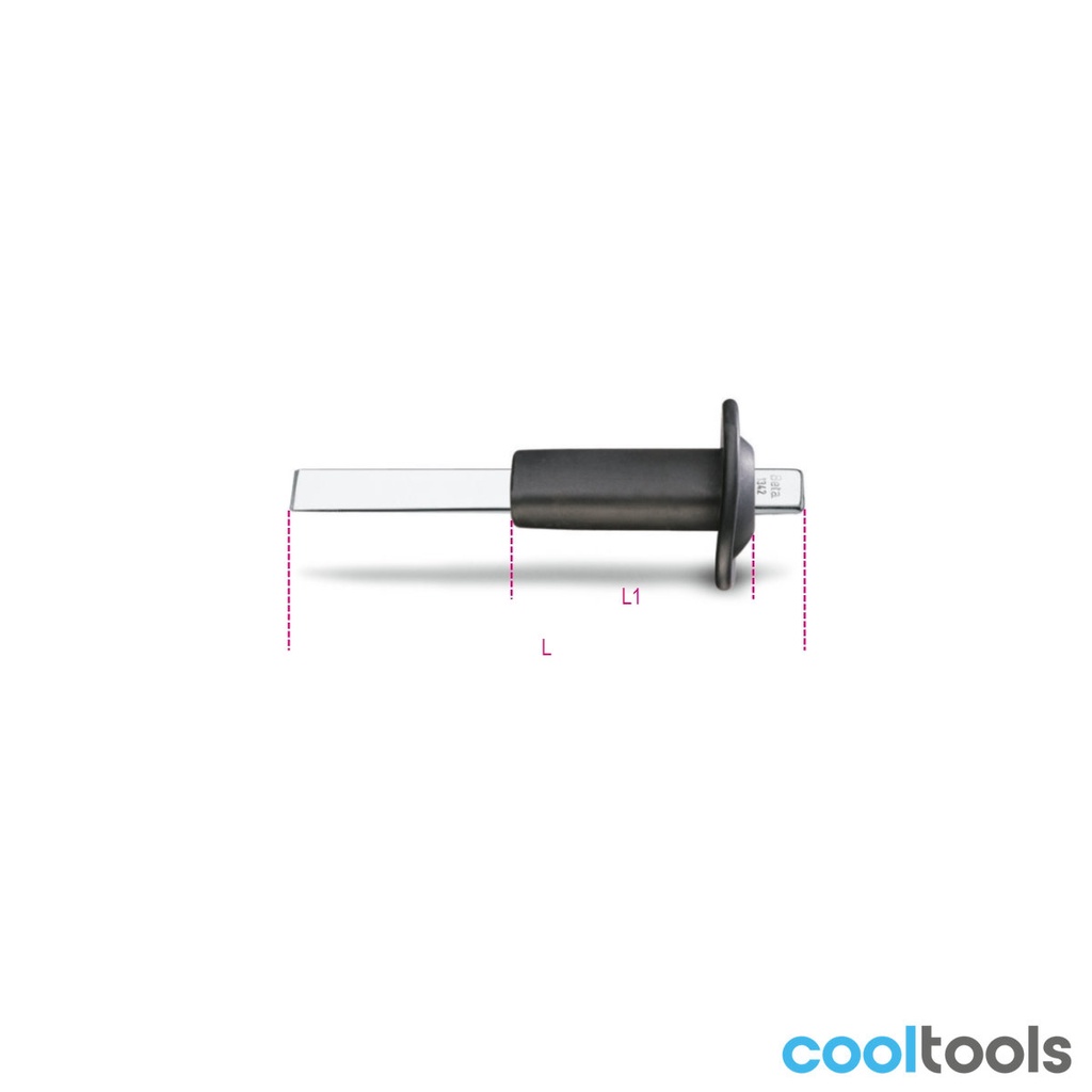 Beta 1342PM | Rechte platte beitel met handbeschermer - 013420002