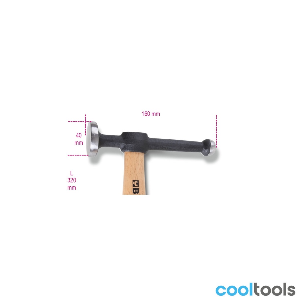 Beta 1351 | Uitdeukhamer met ronde vlakke baan en ei - 013510010