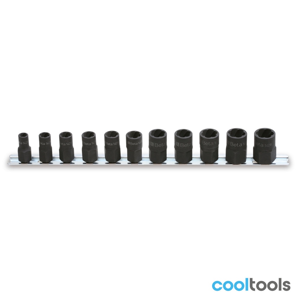 Beta 1428/SB11 | 11-delige set bout en moer verwijderaars - 014280111