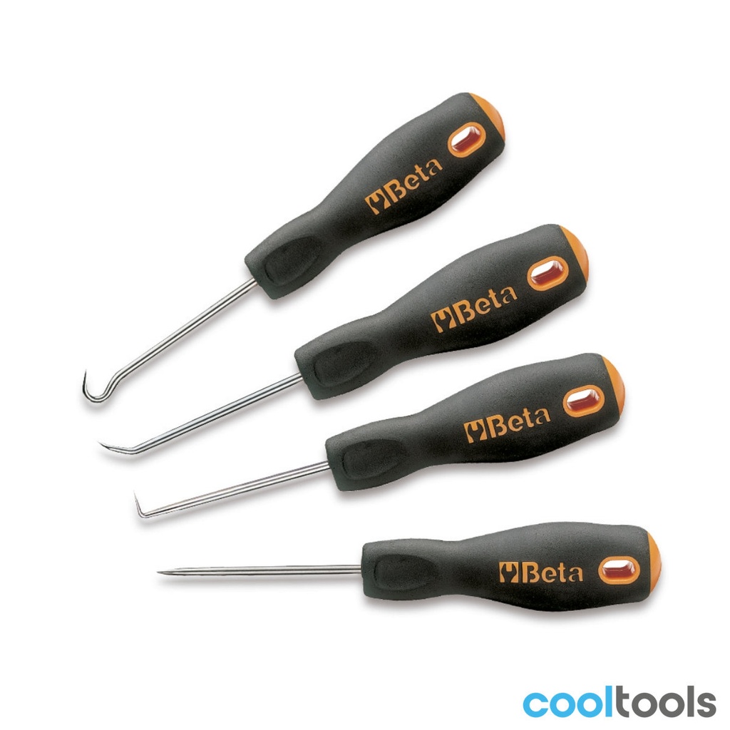 Beta 1687/S4 | 4-delige set monteurs precisiehaken (art - 016870150