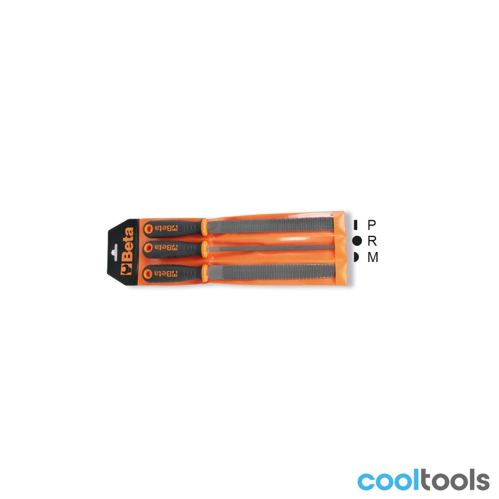 Beta 1719BMR/B3 | Set van 3 raspen met handvat in etui - 017190358