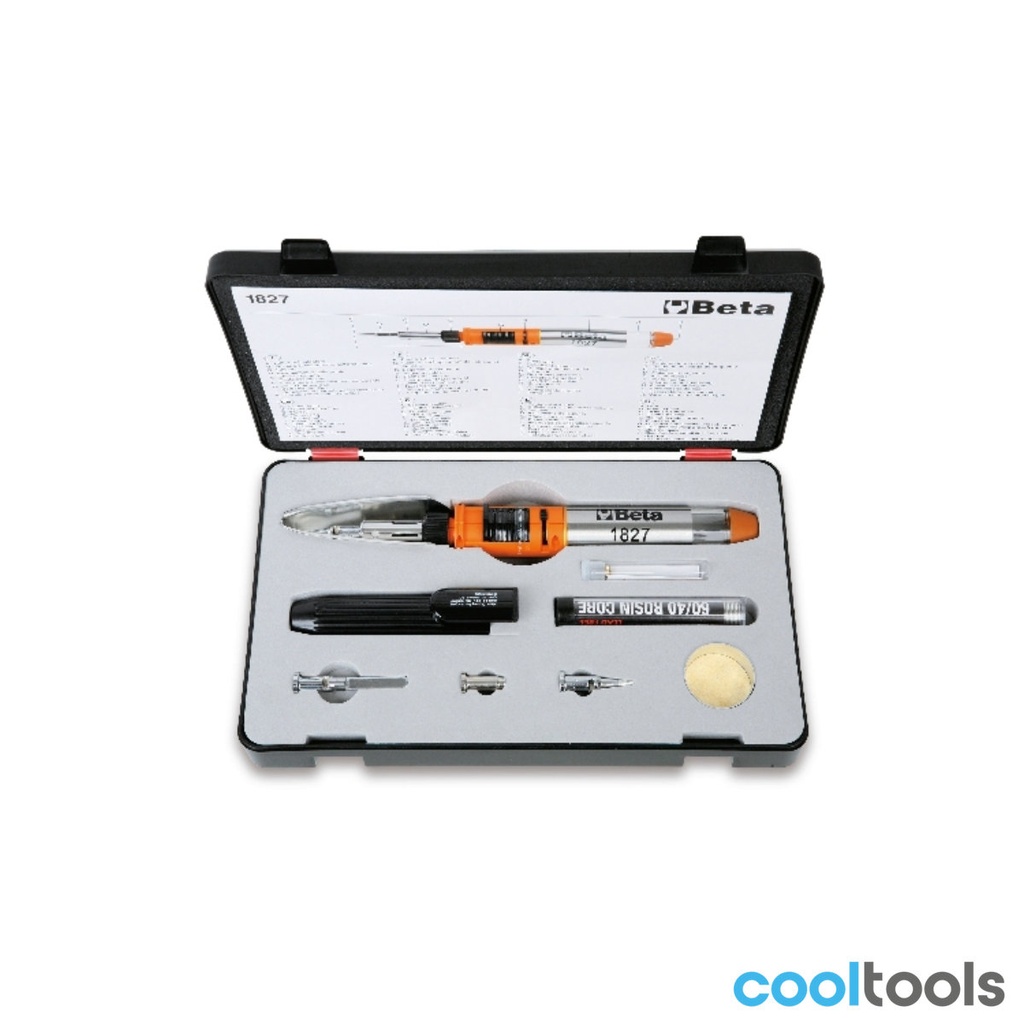 Beta 1827/K | gassoldeer apparaat met 7 toebehoren in  - 018270100