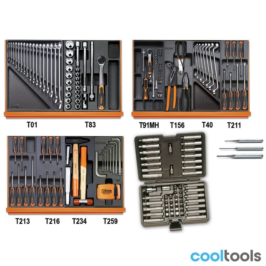 Beta 5904VU/4T | Assortiment van 197 gereedschappen in AB - 059241100