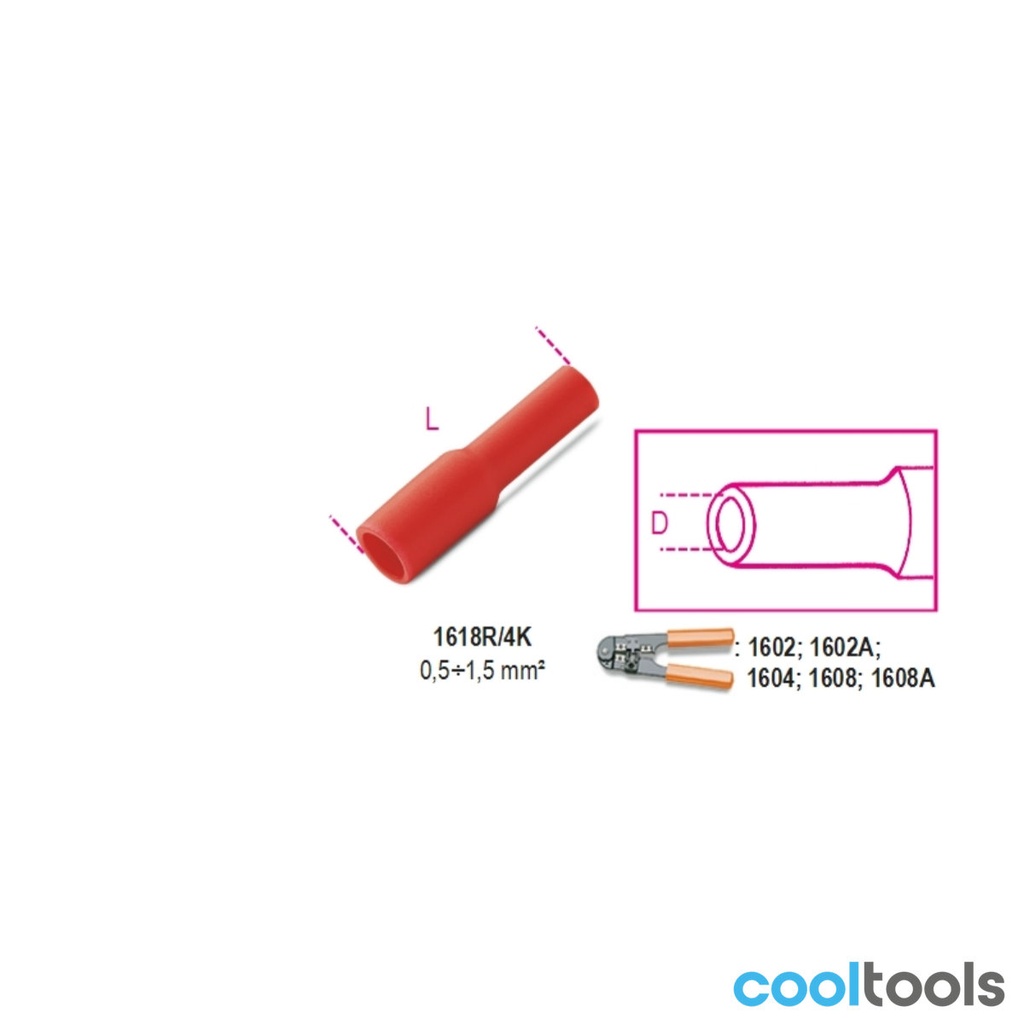 Beta 1618-SF | Geisoleerde rondstekerhuls - 00BM00140