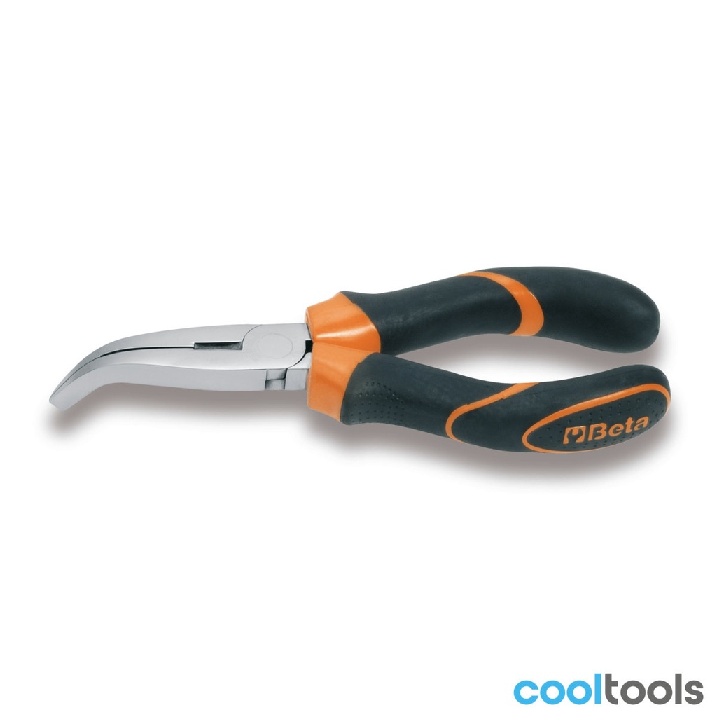 Beta 1164BM Telefoontangen lange platte gebogen bekken verchro