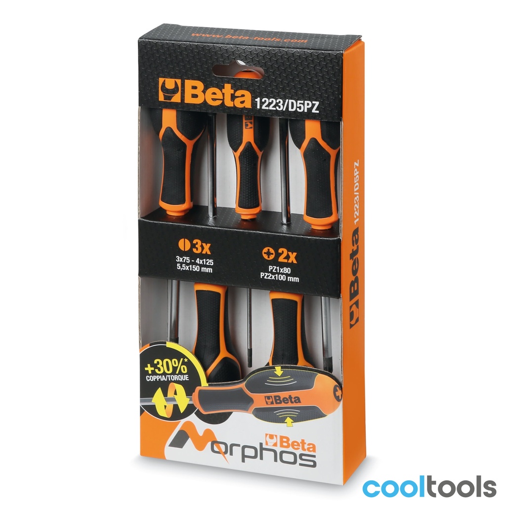 Beta 1223/D... Set Morphos-schroevendraaiers