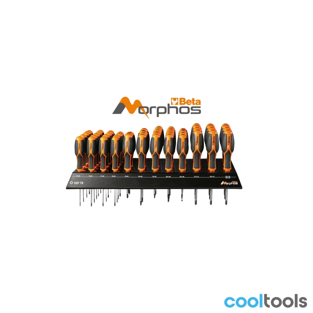 Beta 1223/E62 Wand display met 62 schroevendraaiers