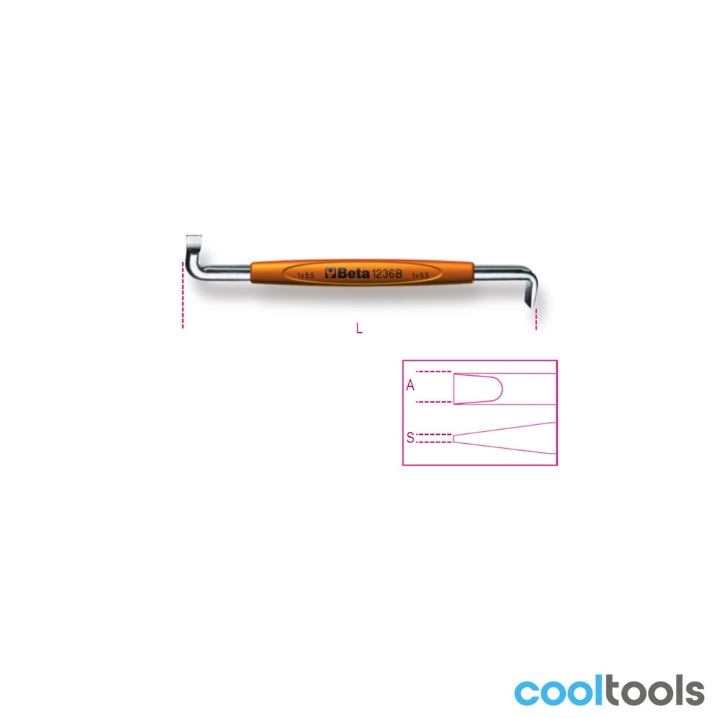 Beta 1236B Haakse schroevendraaiers voor sleufschroeven