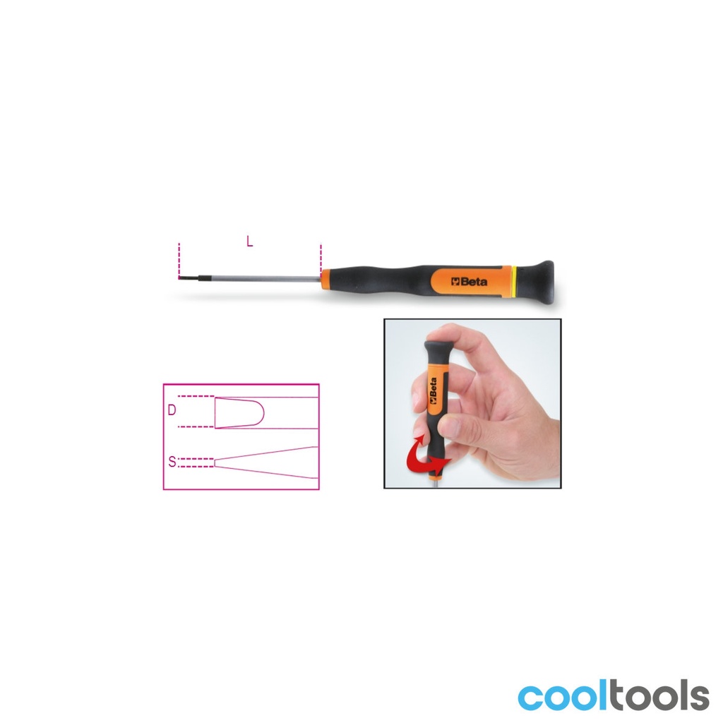 Beta 1257LP Micro-schroevendraaiers voor sleufschroeven