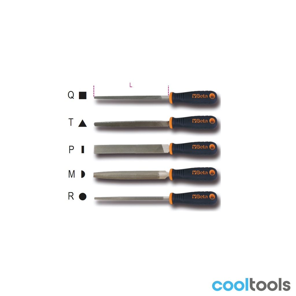 Beta 1719BMD8 8” basterd vijlen