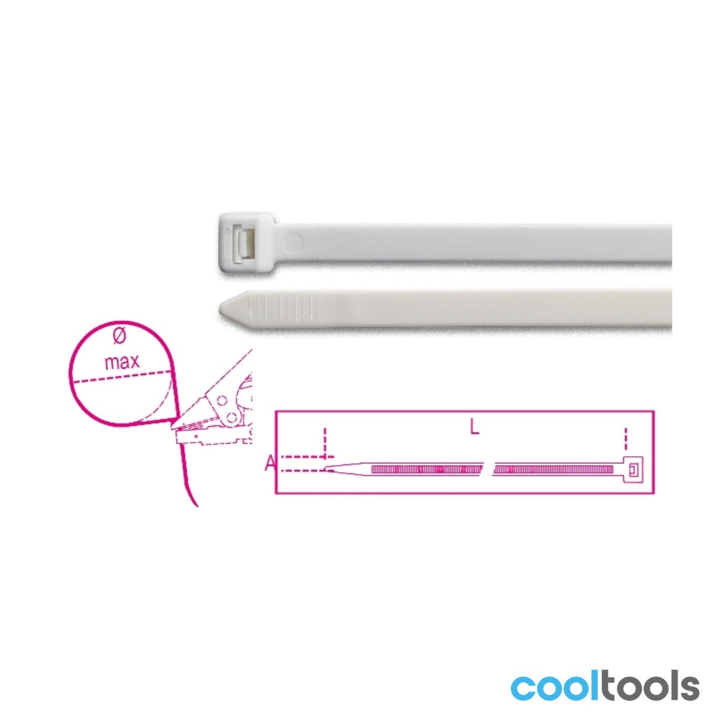 Beta 1748-BV0 Zelfdovende nylon bindstrips