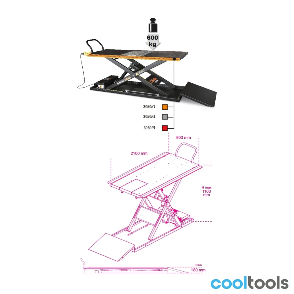 Beta 3050/600 Elektrische aangedreven hydraulischhefbrug