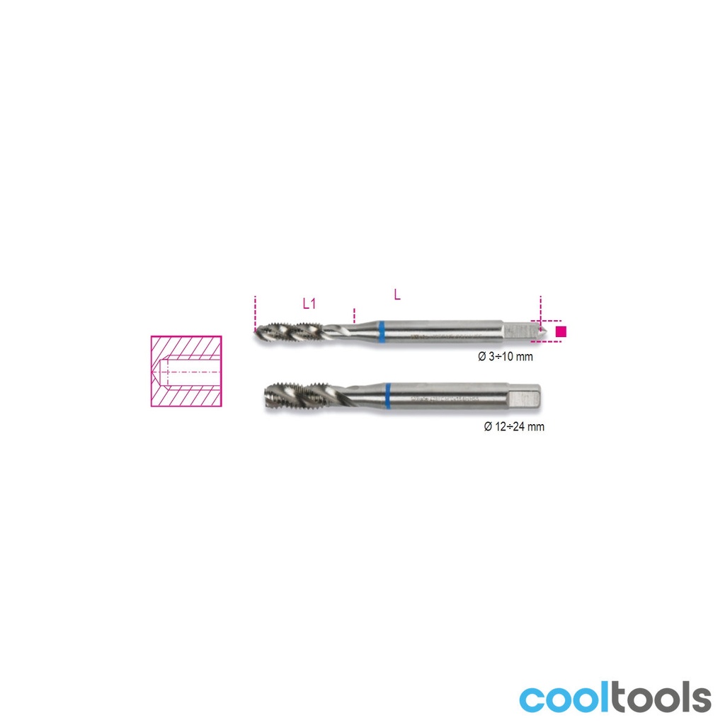 Beta 428FC Machinetappen voor blinde gaten HSS