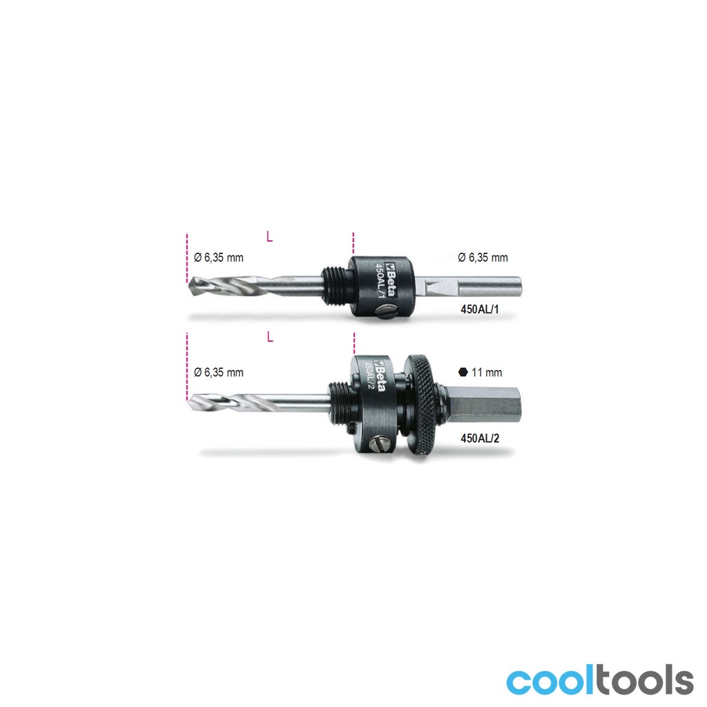 Beta 450AL Houders voor gatzagen met centreerboor