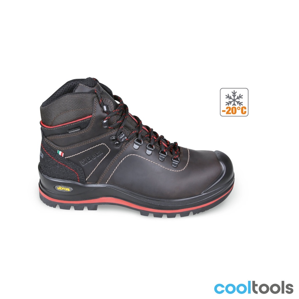 Beta 7294HMC Gevette volnerf leren enkelschoen