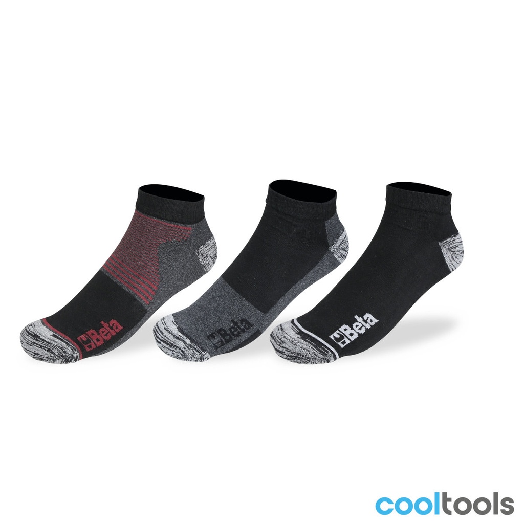 Beta 7430T 3 paar sneakersokken gemaakt van gerecycled katoen