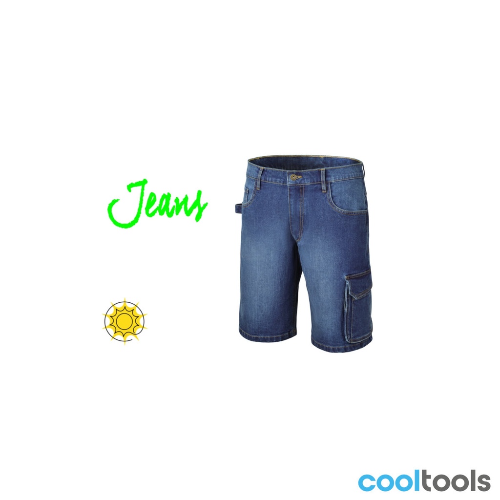 Beta 7529 Stretch korte spijkerbroek