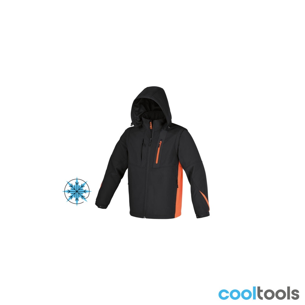 Beta 7659N Softshell jas met afneembare capuchon en mouwen