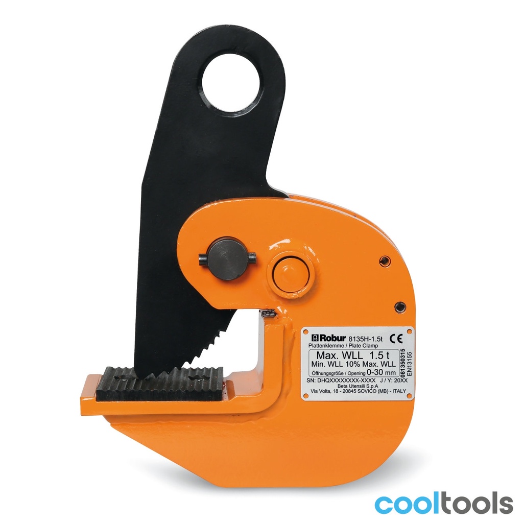 Robur 8135H horizontale hijsklemmen voor vlakke oppervlakken